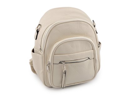 Dámský batoh 23x26 cm (Varianta 1 béžová světlá, Balení 1 ks)