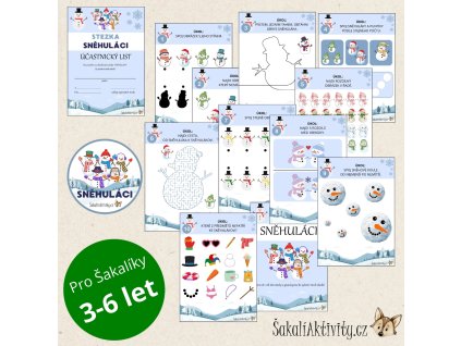 Plotovka/stezka - Sněhuláci