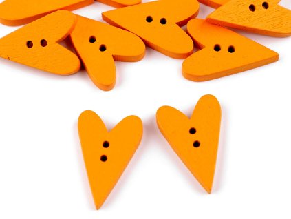 Dřevěný dekorační knoflík srdce (Varianta 2 šedá, Balení 10 ks)