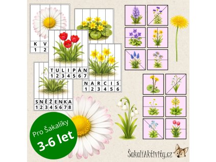 Puzzle - JARNÍ KVĚTINY