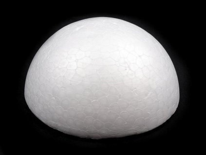 Polokoule Ø9,5 cm polystyren (Varianta bílá, Balení 10 ks)