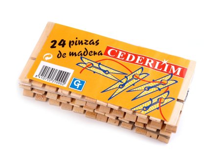 Dřevěné kolíčky na prádlo 10x74 mm (Varianta přírodní sv., Balení 24 ks)