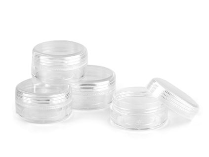 Plastová dóza 4x2,1 cm šroubovací (Varianta transparent, Balení 4 ks)