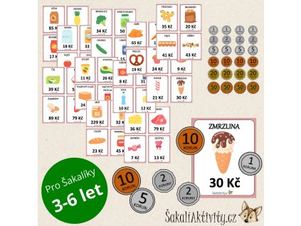 PENÍZE - CENY - hra na obchod