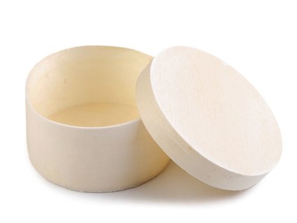 Přírodní krabička z překližky k dozdobení (Varianta přírodní sv., Balení 4 ks)