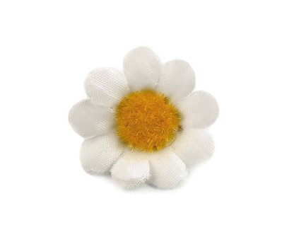 Umělý květ kopretina Ø3; Ø4 cm (Varianta 1 (Ø30 mm) bílá, Balení 10 ks)