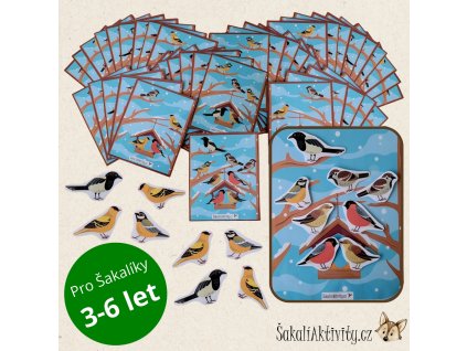 PTÁCI NA KRMÍTKU - přiřazování obrázků