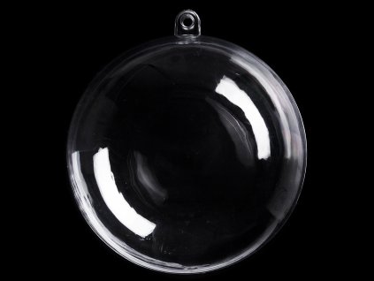Plastová koule Ø10 cm dvoudílná (Varianta transparent, Balení 1 ks)
