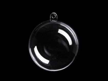 Plastová koule Ø7 cm dvoudílná (Varianta transparent, Balení 5 ks)