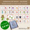 KARNEVALOVÉ MASKY - skládání obrázků