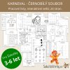 Pracovní listy - KARNEVAL - černobílý soubor
