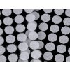 Suchý zip samolepicí kolečka Ø10 mm (Varianta 1 bílá, Balení 1 karta)