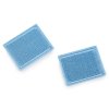 Nažehlovací záplaty pro opravy dírek i zdobení 3x4 cm (Varianta 4 modrá světlá, Balení 10 ks)