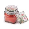 Malá vonná svíčka ve skle s jmenovkou 28 g Fruit, Floral (Varianta 2 (Orchid) pudrová, Balení 1 ks)