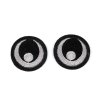 Nažehlovačka / nažehlovací oči Ø38 mm (Varianta 1 černá, Balení 2 ks)