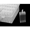 Plastový box / zásobník 64 krabiček s abecedou (Varianta transparent, Balení 1 ks)