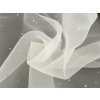 Organza s hvězdičkami s hologramem (Varianta 1 Off White, Balení 1 m)