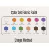 Barvy na textil sada 12 barev x 6 ml (Varianta mix, Balení 1 sada)