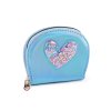 Dívčí peněženka srdce s přesýpacími flitry 10,5x13 cm (Varianta 3 modrá světlá, Balení 1 ks)