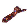 Saténová vánoční kravata (Varianta 1 bordó, Balení 1 ks)