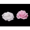 Dekorace pěnová růže Ø7-8 cm (Varianta 1 bílá, Balení 10 ks)