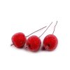 Umělá jablíčka v ledu, na drátku (Varianta červená, Balení 3 ks)