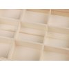 Dřevěný box / organizér s posuvným víkem (Varianta přírodní sv., Balení 1 ks)