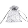 Dárkový pytlík 9x11 cm organza (Varianta 1 bílá, Balení 10 ks)