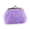 Malá peněženka / mincovka plyšová (Varianta 1 růžová sv., Balení 1 ks)