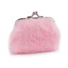 Malá peněženka / mincovka plyšová (Varianta 1 růžová sv., Balení 1 ks)