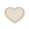 Dno na pletení / výrobu košíků srdce 15x17 cm (Varianta přírodní sv., Balení 1 ks)