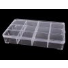 Plastový box / zásobník 15x23x3,4 cm (Varianta transparent, Balení 1 ks)