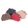 Malá peněženka / mincovka s puntíky, textilní (Varianta 1 pudrová, Balení 1 ks)