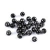 Plastové korálky s hvězdičkami Ø8 mm (Varianta 2 černá, Balení 20 g)