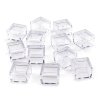 Plastová dóza mini 2,5x2,5x1,5 cm čtverec (Varianta transparent, Balení 12 ks)