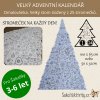 Velký omalovánkový adventní kalendář - vánoční strom
