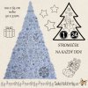Velký omalovánkový adventní kalendář - vánoční strom