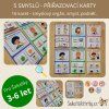 Výprodej - 5 SMYSLŮ - přiřazovací karty - KOMPLET