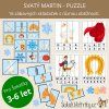 Výprodej - Puzzle - SVATÝ MARTIN - KOMPLET