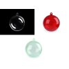 Plastová koule Ø6 cm dvoudílná (Varianta 1 transparent, Balení 12 ks)