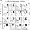 OMALOVÁNKOVÝ ADVENTNÍ KALENDÁŘ