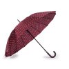 Velký rodinný deštník s puntíky (Varianta 1 vínová, Balení 1 ks)