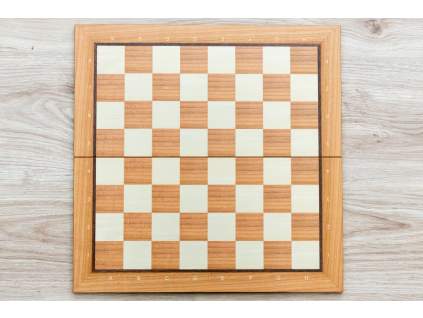Összecsukható fa sakktábla (közepes méretű)