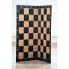 Összecsukható sakktábla; fa minta