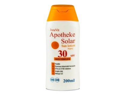 JutaVit Apotheke Solar Sun lotion opaľovacie mlieko SPF30 200 ml