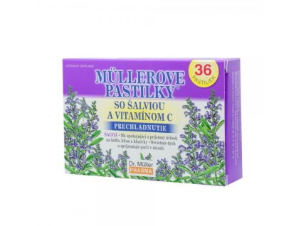 MULLEROVE PASTILKY SO SALVIOU A VIT. C