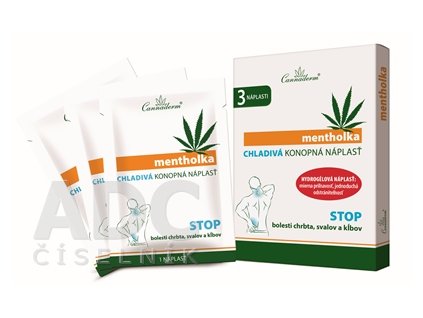 Cannaderm mentholka chladivá konopná náplast 3 ks