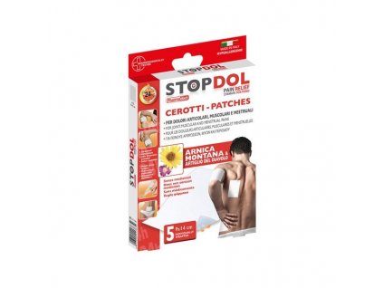 STOPDOL Náplasti na zmiernenie bolesti 9 x 14 cm 5 ks