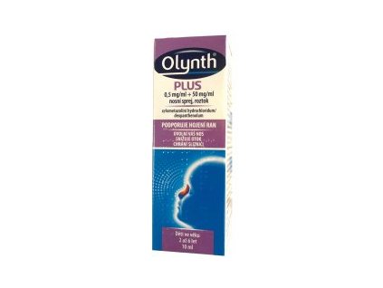 Olynth Plus 0.5 mg/50 mg/ml nosová roztoková aerodisperzia aer.nao.1x10ml
