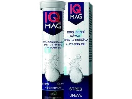 IQ Mag hořčík 375 mg + B6 šumivé tabliety 20 tabliet